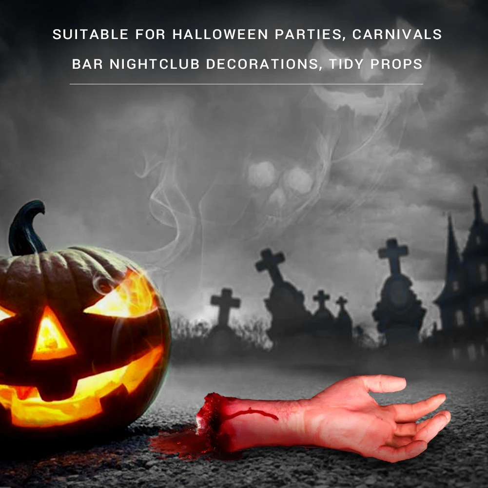 1 пара ужасов режет кровавый поддельный латекс поднимающие руки Хэллоуин