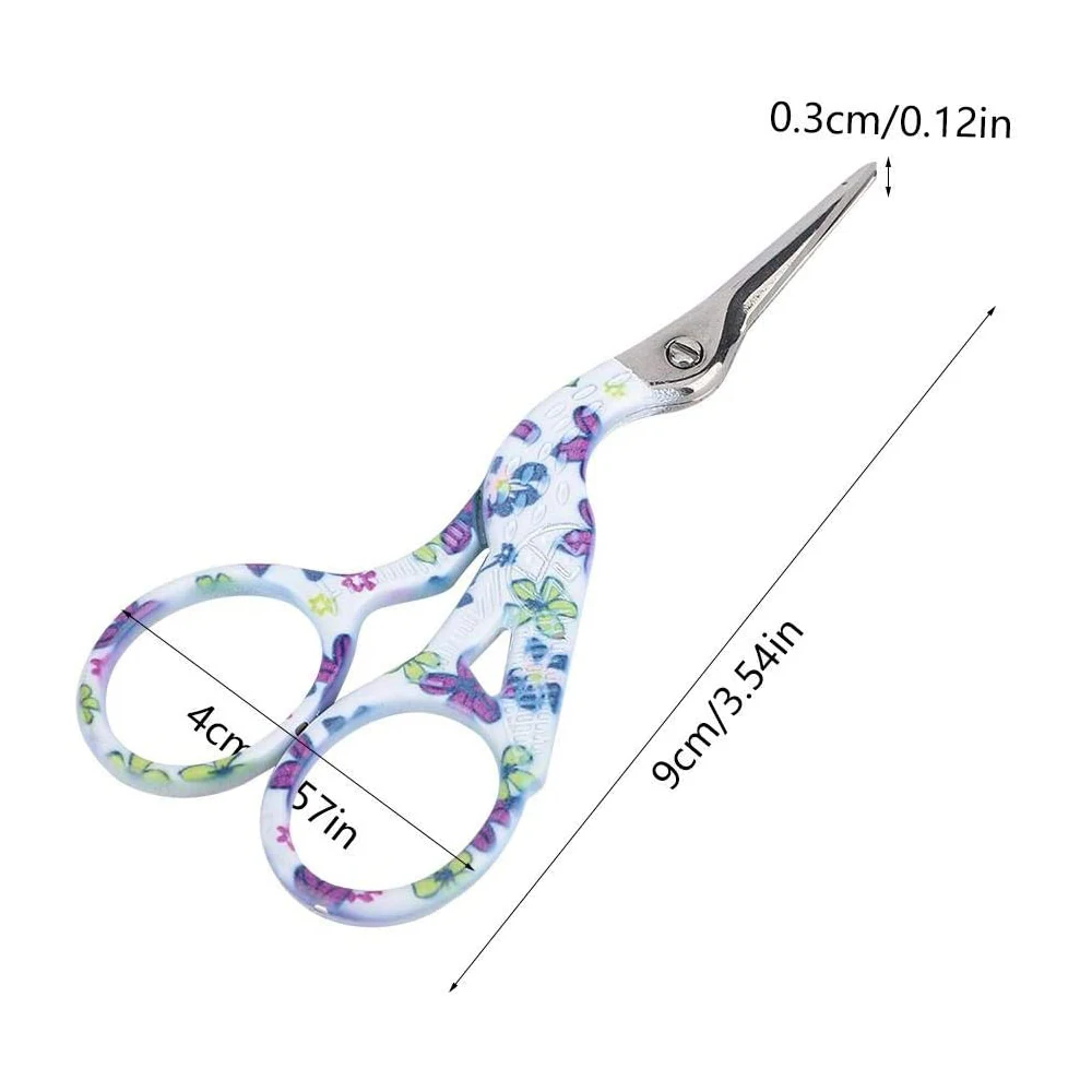 Нержавеющая сталь винтажные ножницы в форме аиста вышивка для Tailor крестом