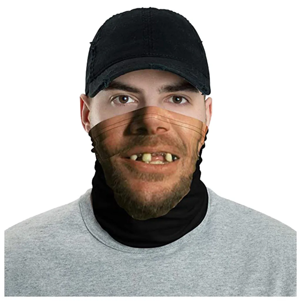 Бесшовные 3d банданы для мужчин и женщин шарфы на шею с забавным принтом езды