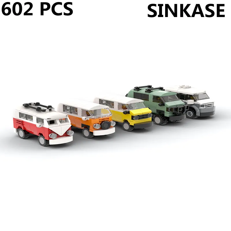 

MOC-46056 Mini VW RV vans - T1, T2, T3, T3 Syncro и T6by legocam pervans