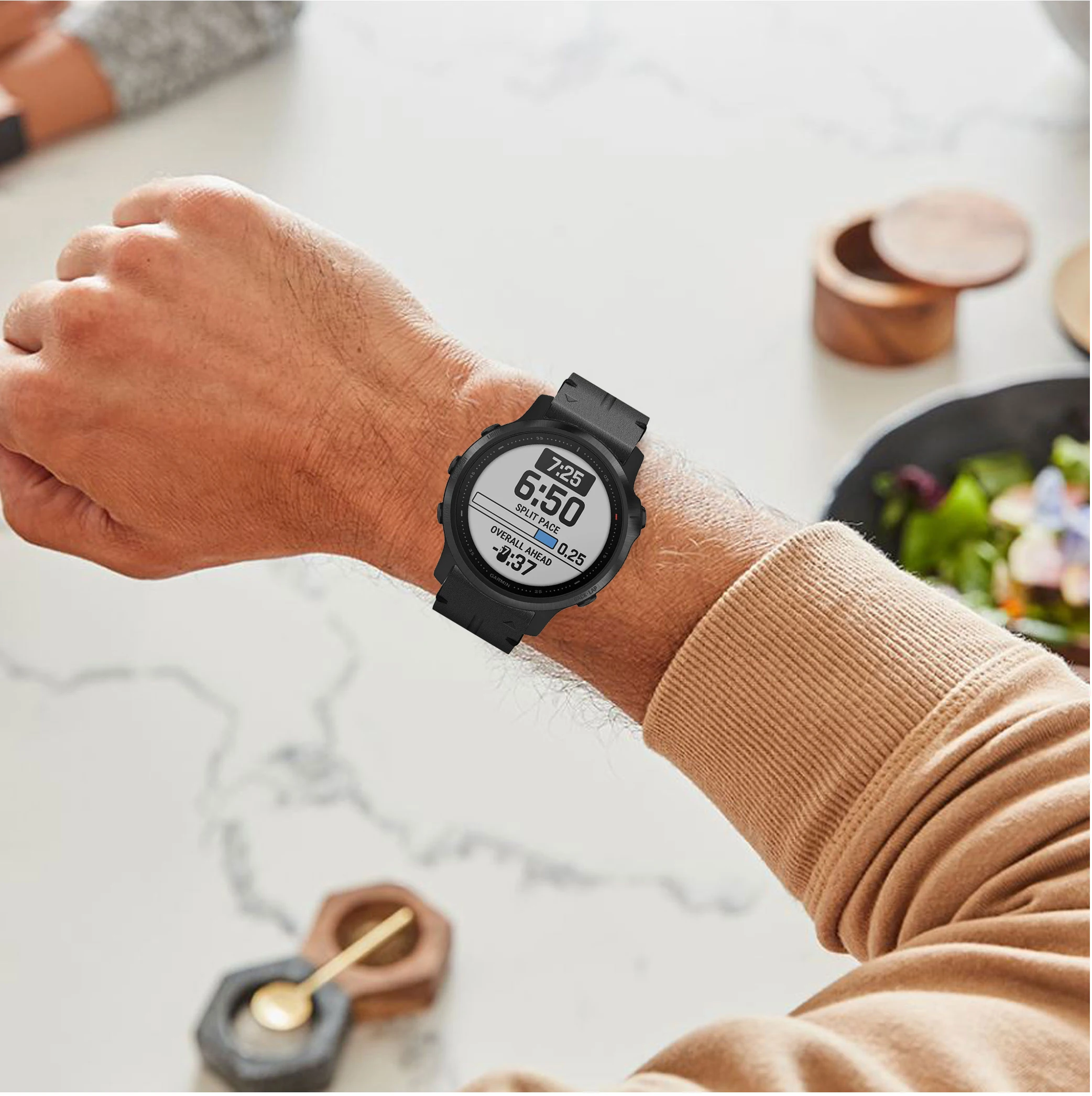 20 мм браслет для наручных gps часов Garmin Fenix 6S Quick Fit часы с ремешком из натуральной