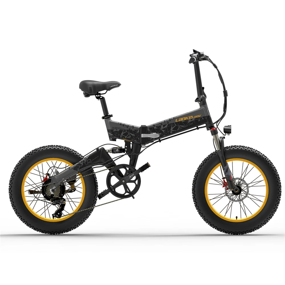 Kaufen EU Lager X3000PLUS 20 Zoll Klapp Ebike Schnee Berg Fett Bike 1000W MTB Elektrische Fahrrad Moped Ruderer 48V 10,4 AH 46 Km/h