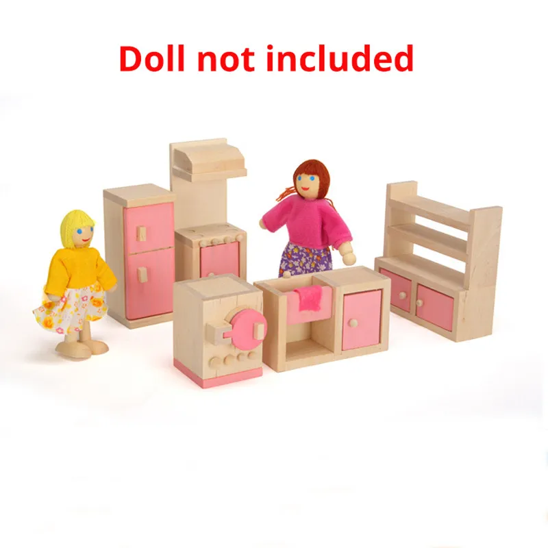 Аксессуар для кукольного домика 6 дюймов розовый диван гостиная столовая ванная