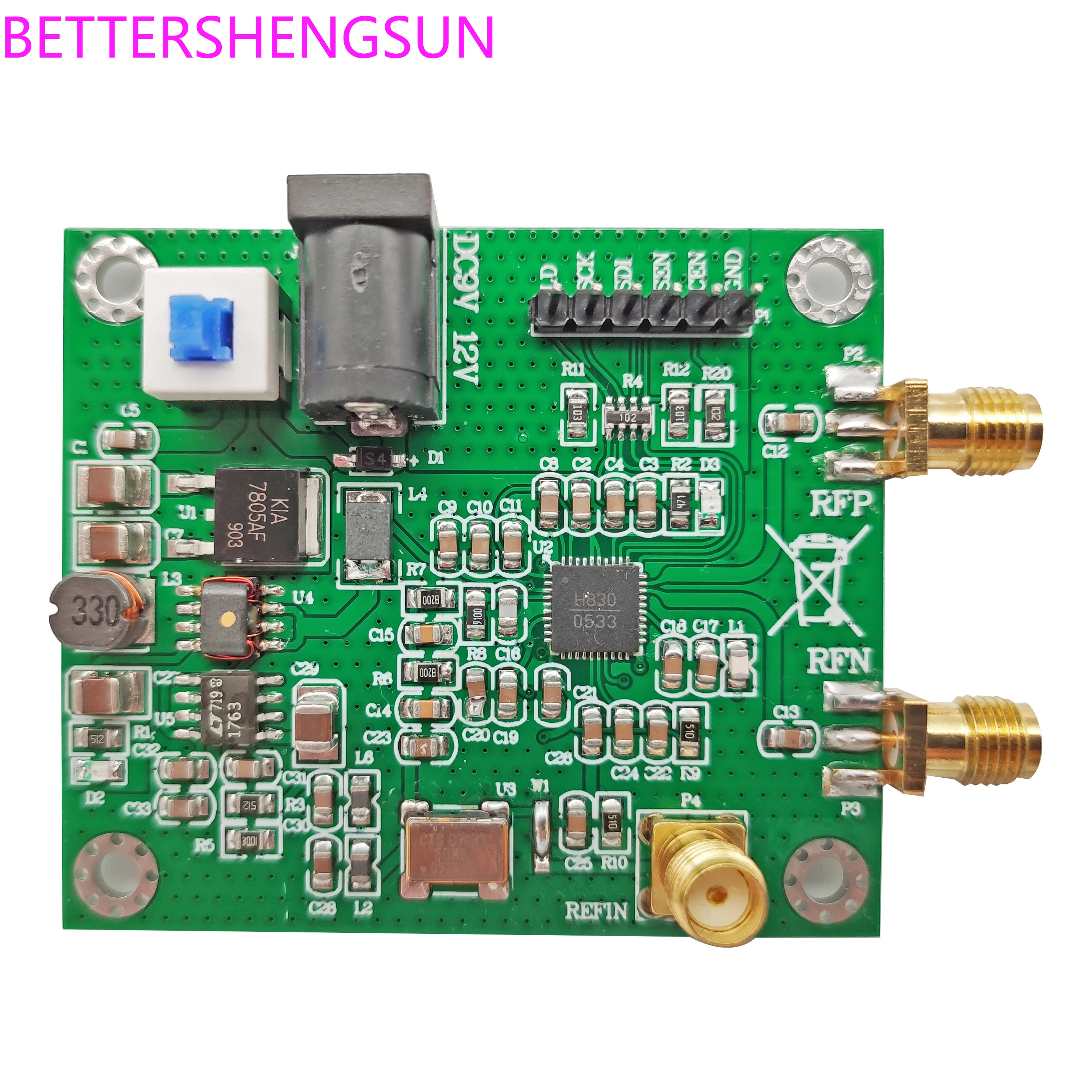 

HMC830 Module PLL Frequency Source Signal Generator Integrated VCO Decimal N Frequency Division