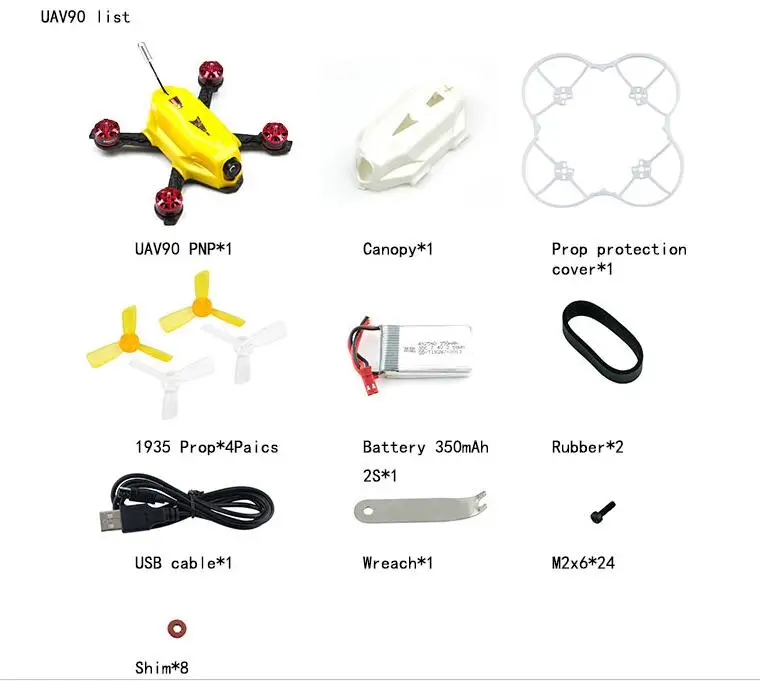 Горячая RCMOY UAV90 PNP бесщеточный FPV RC гоночный Дрон Мини четыре-alxe Квадрокоптер FRSKY
