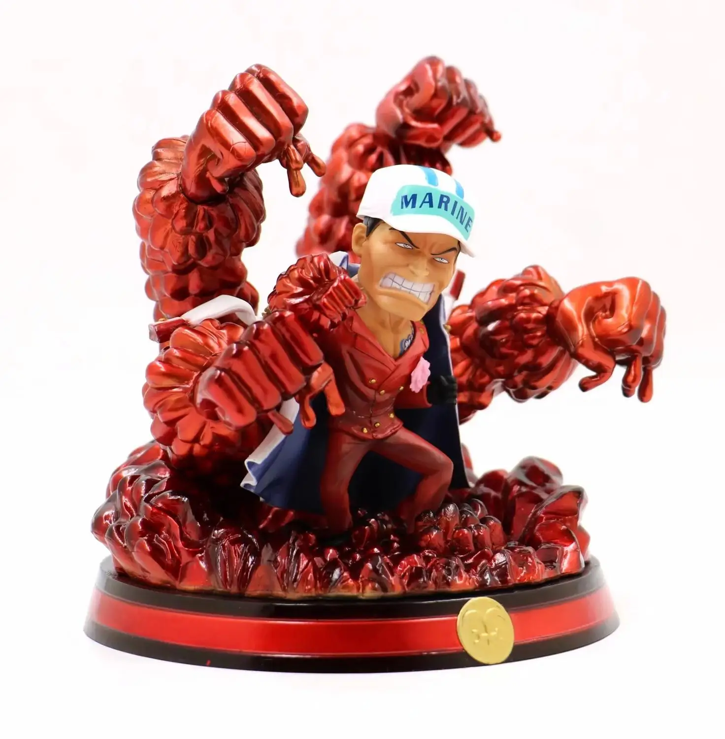 

Фигурка из аниме One Piece Navy штаба старшего генерала саказуки лава-лава фрукты ПВХ Фигурка Статуя Коллекционная модель игрушки кукла