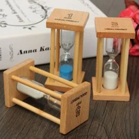 1 3 5Min Wooden Home Decoration Desktop Sand Clock Timers Sand Sandglass Hourglass Timer Clock Home Decor Gift Kitchen reloj 71