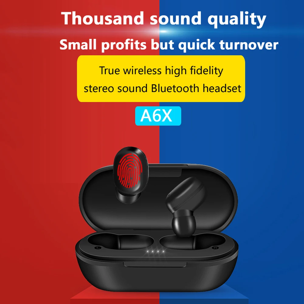 A6X PK GT1 Bluetooth наушники 5,0 TWS HD стерео беспроводные наушники сенсорное управление наушники музыка Спорт гарнитура 310 мАч Внешний аккумулятор