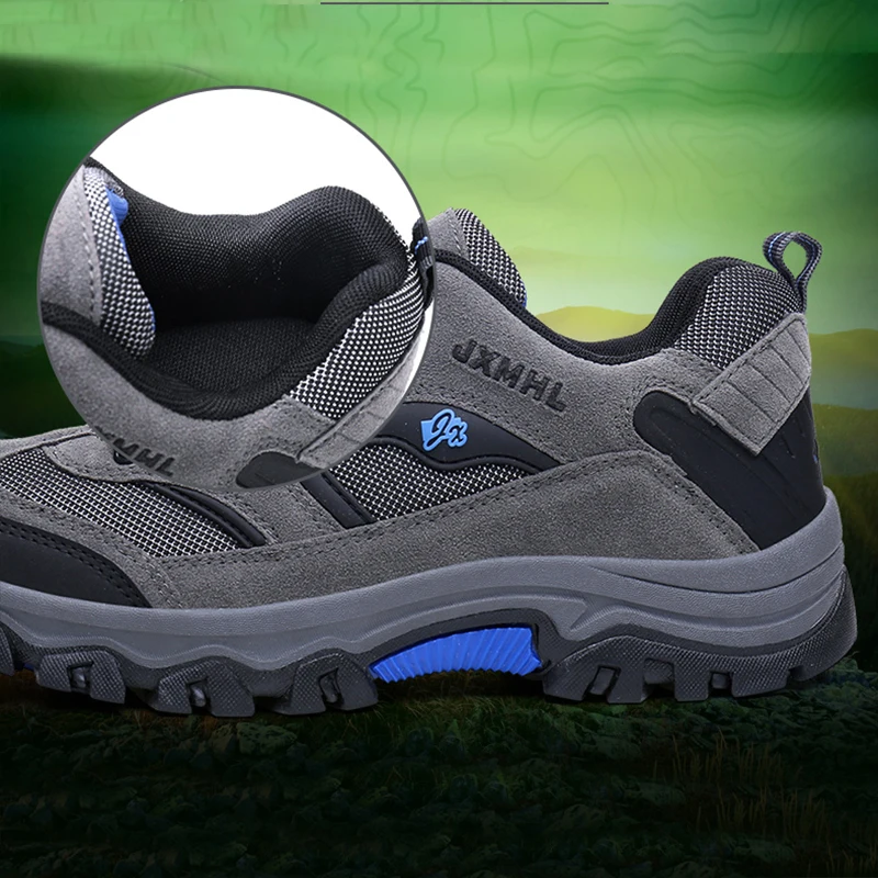 Jackshibo Hiking Upstream Shoes Boots For Men Outdoor Mountain Climbing Sports Sneakers Trekking Tourism Boots Camping Shoes