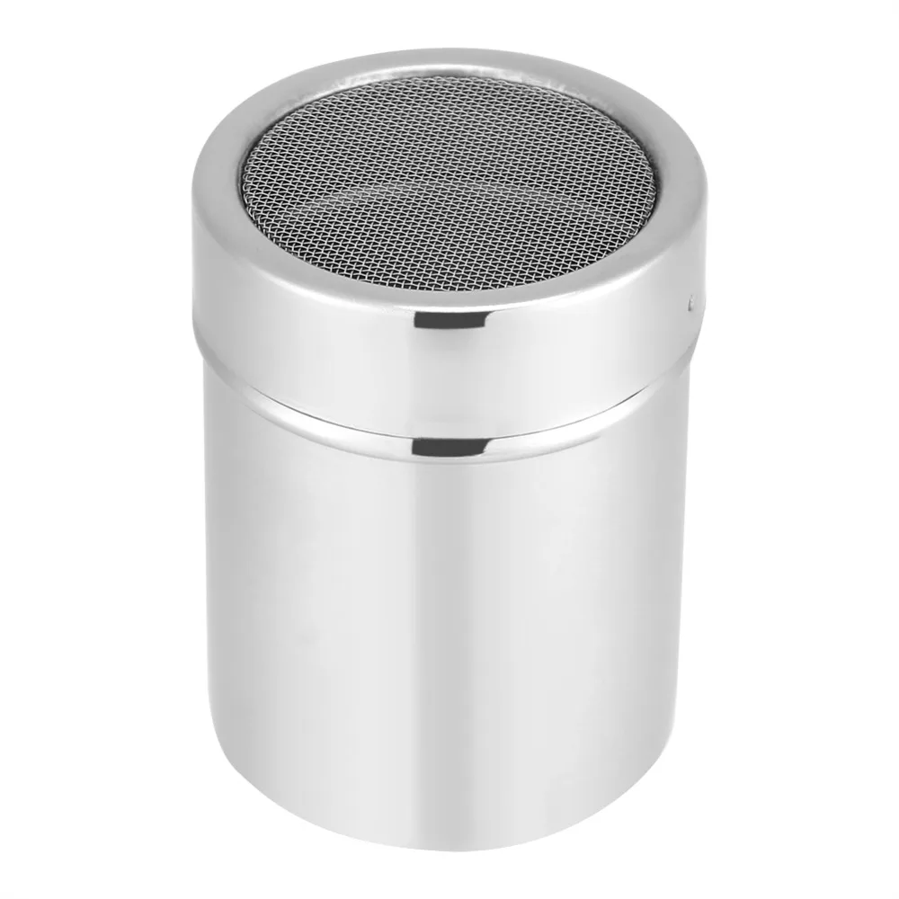 

Kitchen Stainless Steel Powder Mesh Flour Sifter Chocolate Shaker Cocoa Coffee Sugar Powder Shaker Spice Dispenser