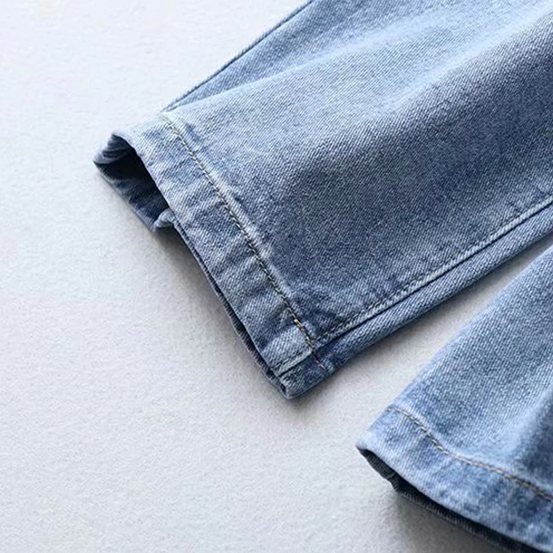 Женские джинсы с высокой талией GOPLUS синие джинсовые брюки в винтажном стиле