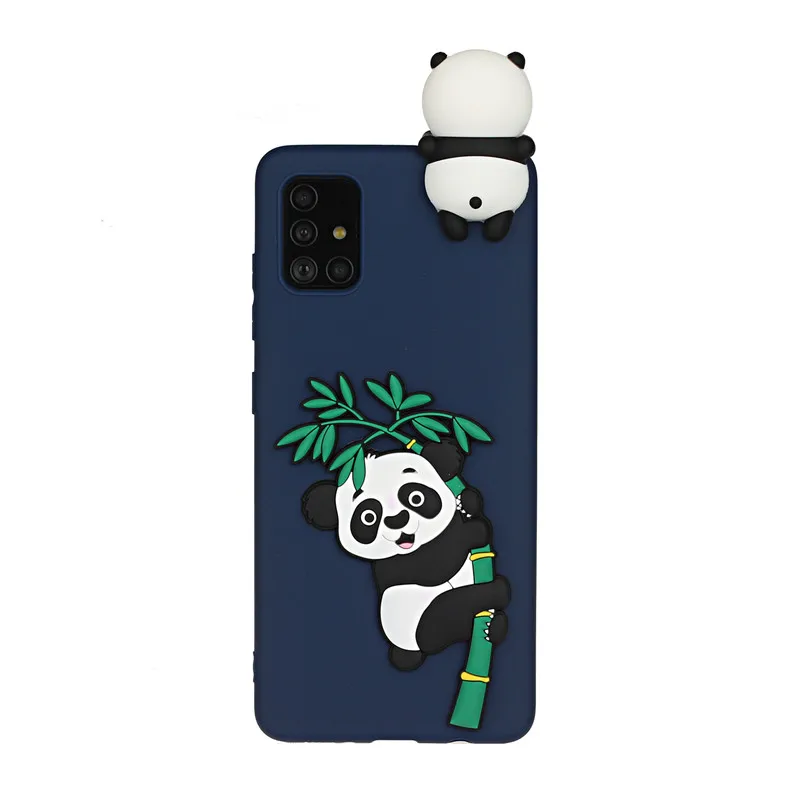 

Cartoons 3D Panda Unicorn Solid Color Soft Shell Phone Case Protective Cover For iPhone 12 MiNi 11 Pro XS Max XR SE 2 8 7 6 Plus
