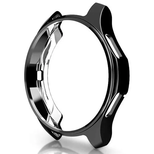 black Gear S3 frontier для samsung Galaxy watch 46 мм 42 мм ремешок защитный чехол смарт-часы Замена ТПУ все вокруг крышка оболочка 22 мм - Цвет: black