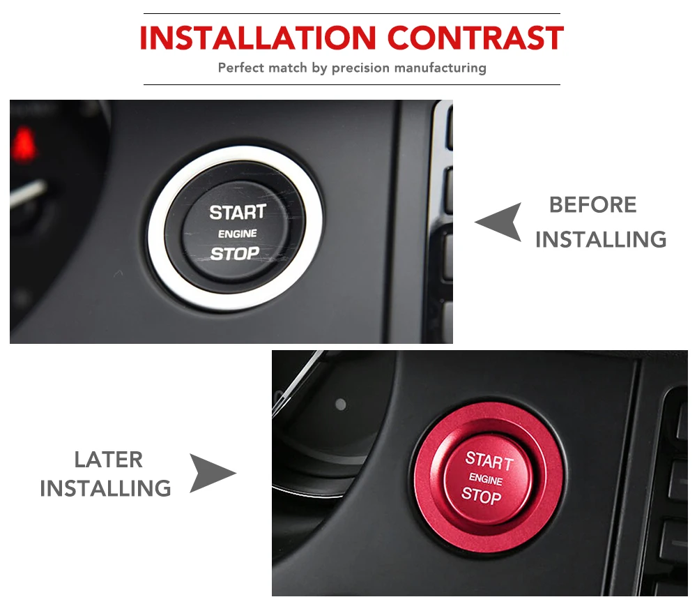 Стайлинг автомобиля аксессуары крышка кнопки запуска двигателя накладка