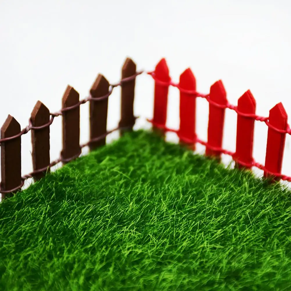 

80%HOTWooden Fence Decorative Landscape Bonsai Decor Multi-Color Succulent Garden Barrier for Park