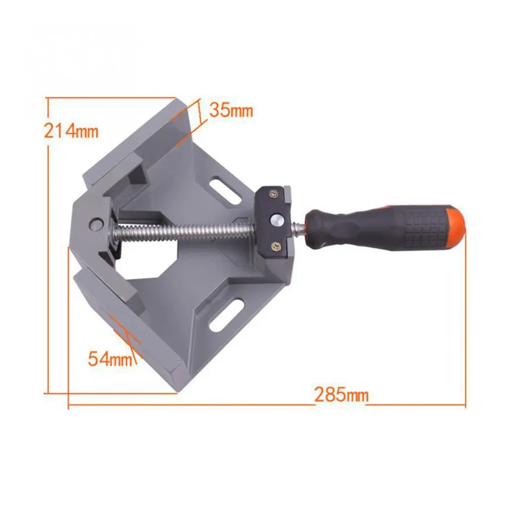 

65mm 90 Degree Mitre Corner Clamps Picture Frame Holder Woodwork Right Angle Aluminum Single Handle Folder Tool Adjustable