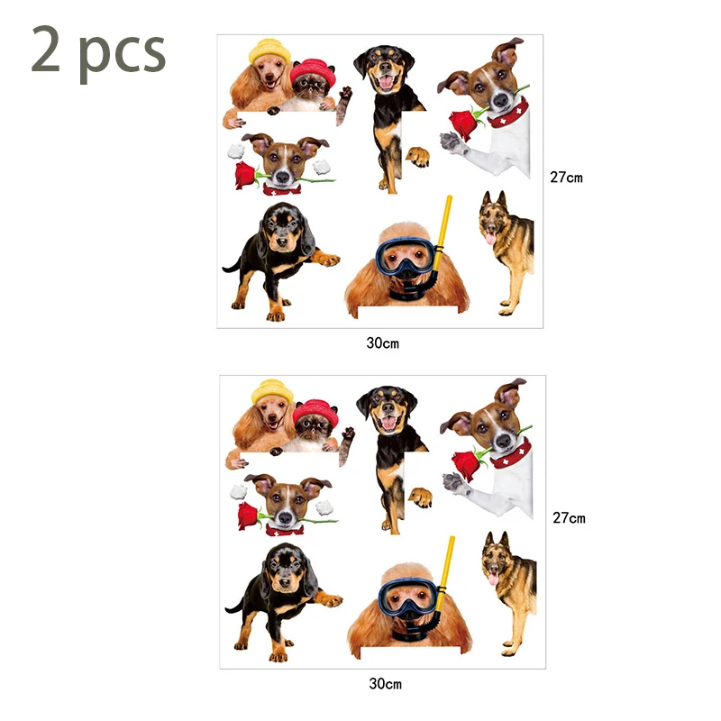 

2 Pcs Wall Posters Home Interior Cat Stickers Wall Decor for Room Decoration Accessories Self Adhesive 3D Panels Waterproof