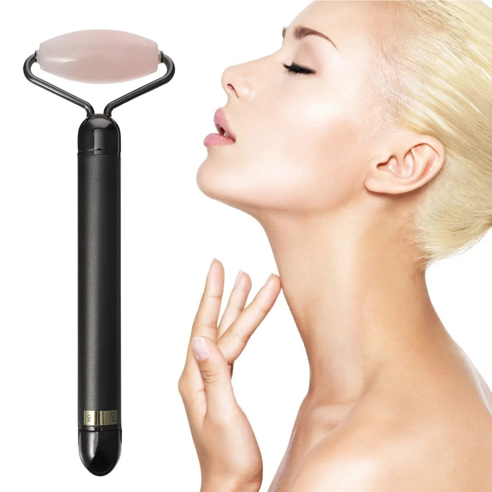 

1 Set Jade Face Roller Facial Jade Massager Electric Stick for