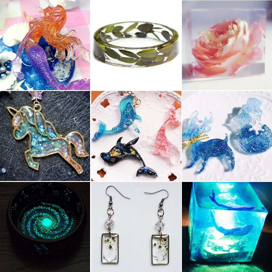 

100g 1:1 AB Hard Liquid Resin Glue Quick Drying Clear Epoxy High Adhesive Crystal Glue Jewelry Making Transparent Craft DIY