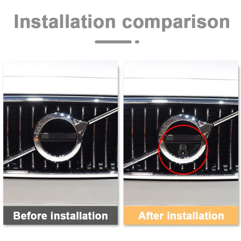 

Car Front View Logo Embedded Backup Camera Parking System for Volvo S90 S80L S40L S80 S40 S60 V60 XC90 XC60 C30 C70 S60L