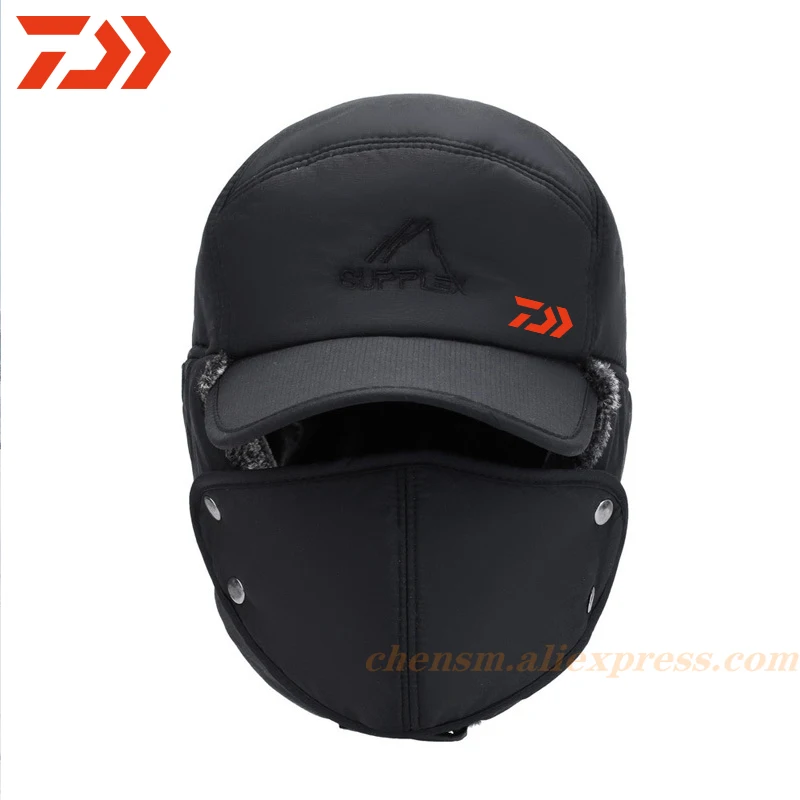 2020 DAIWA зимняя теплая шапка-бомбер для рыбалки мужчин и женщин модная