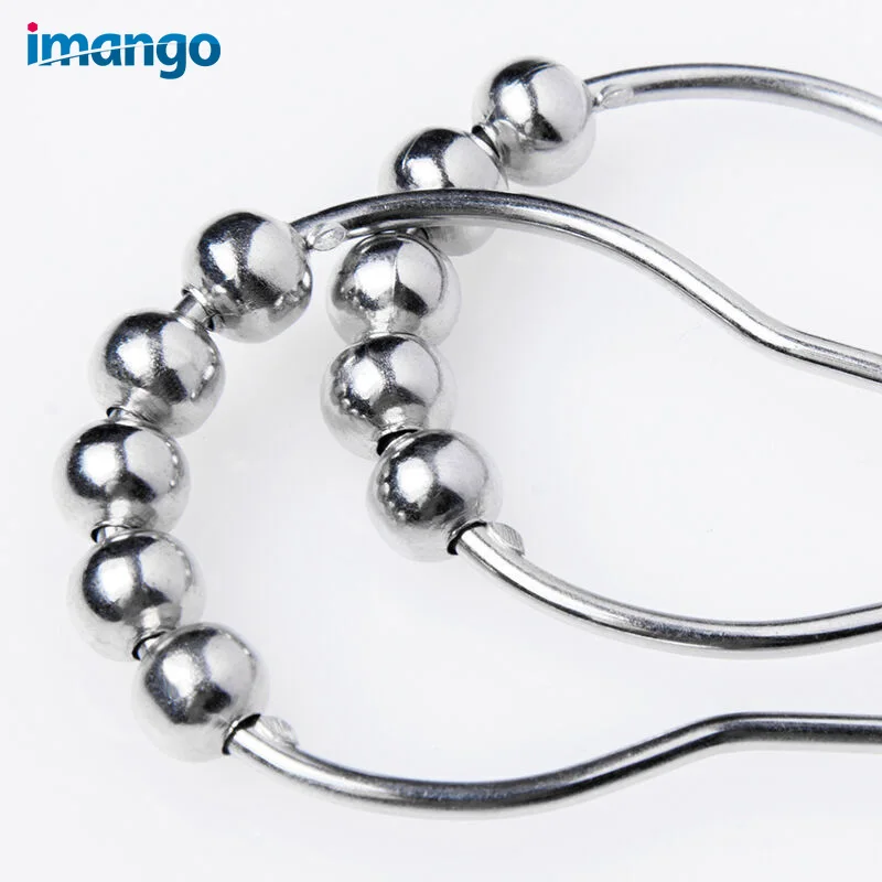 Металлические занавески для ванной комнаты душа крючок аксессуары занавеска