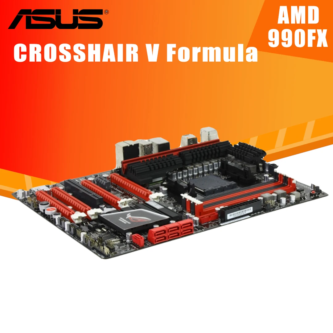 Billig Buchse AM3 + Asus Fadenkreuz V Formel Motherboard DDR3 32GB Dual-Kanal AMD FX Desktop AMD 990FX Placa-Mãe AM3 + SATA ATX Verwendet