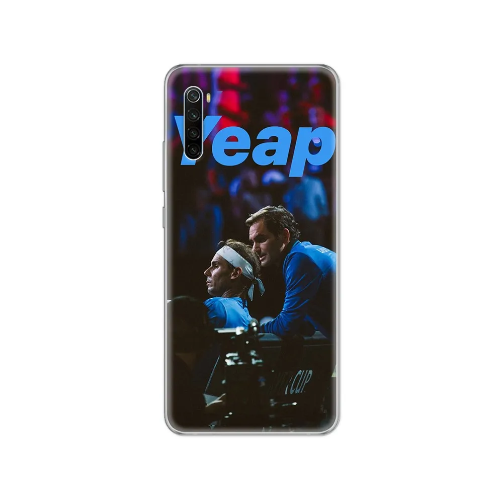 Прозрачный чехол бампер для телефона tennis Roger Federe Rafael Nadal xiaomi Redmi 3S 4A 5A 6A 5 Plus 4X 7 8 8a CC9