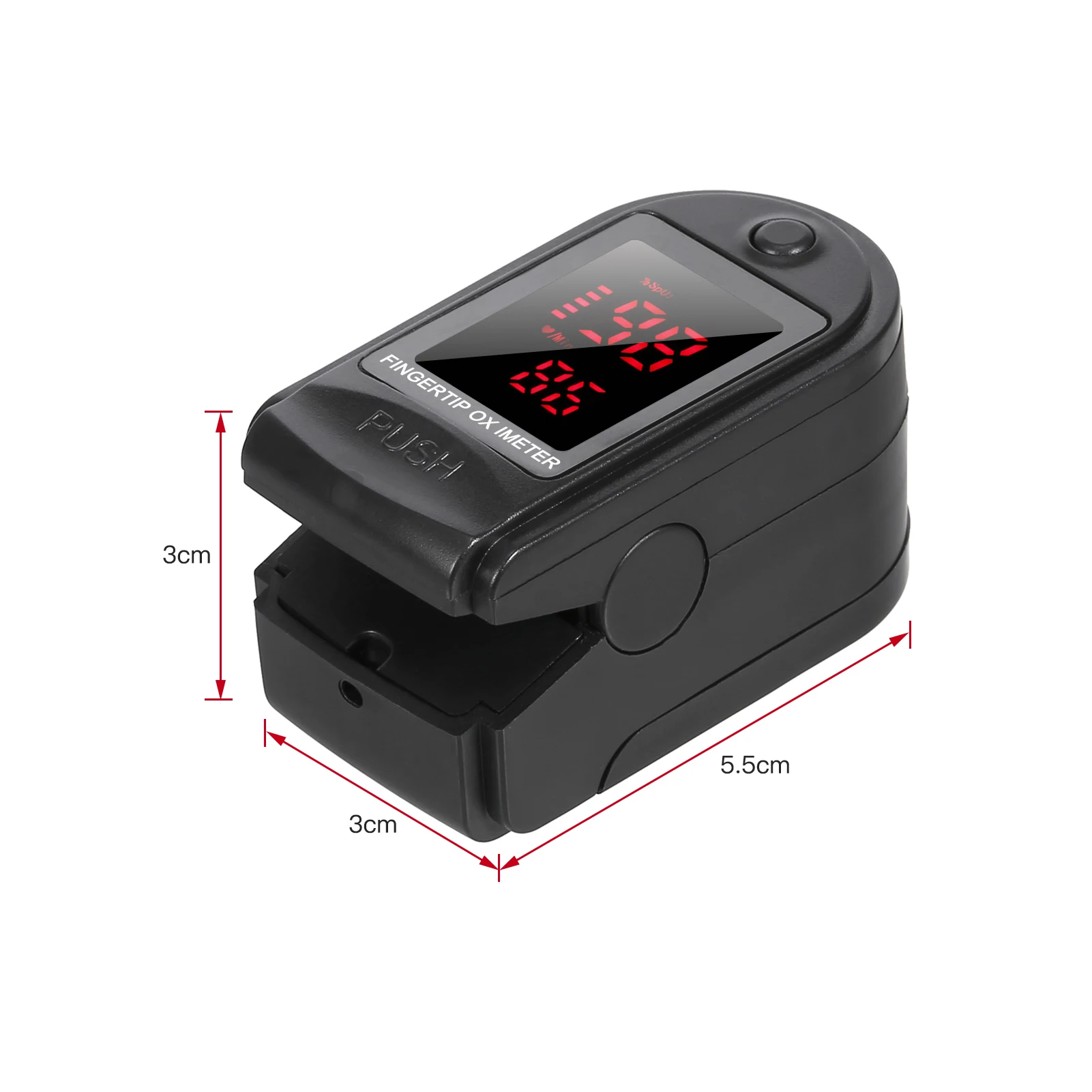 ПульсоксиметрПортативный монитор уровня кислорода в крови Пальчиковый