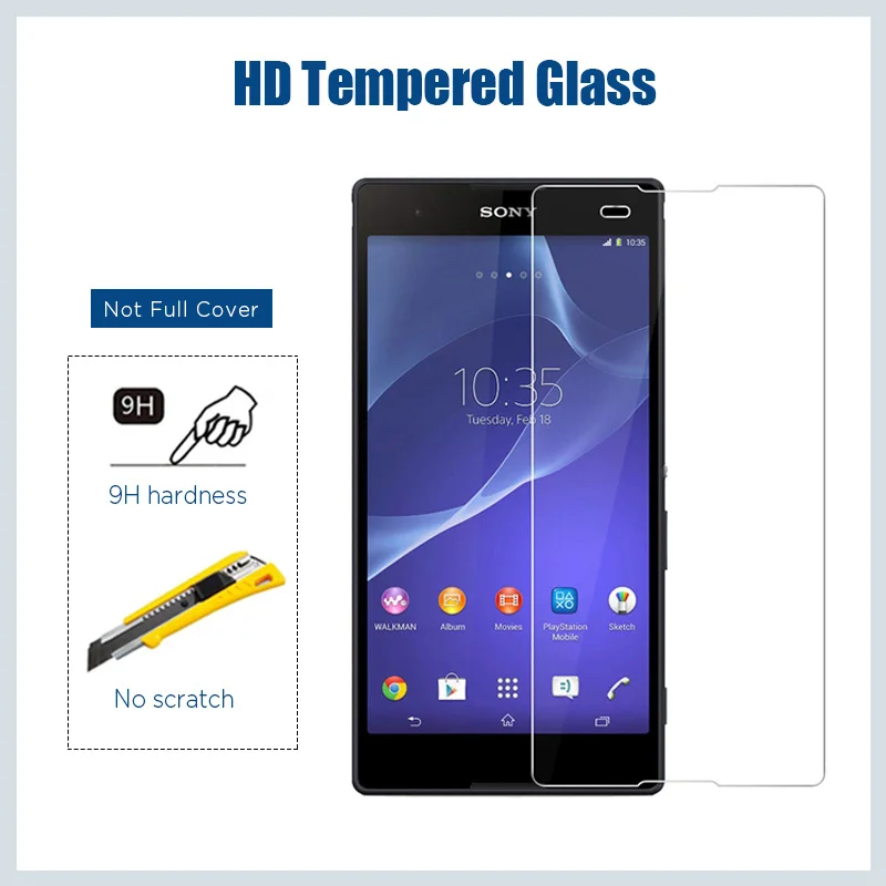 1 шт/2 шт HD прозрачный 9H протектор экрана для Sony Z5 Премиум Закаленное стекло Z Z1 Z3 Z4