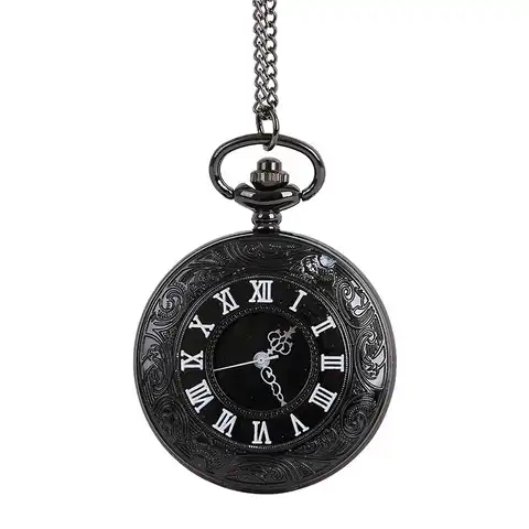 (1001) 12 шт./лот винтажные карманные часы с римскими цифрами