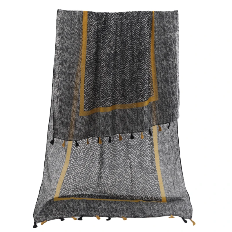

New Fashion Plain Scarf Women Cotton Linen Scarves Summer Beach Long Shawl Wraps Elegant Lady Soft Thin Head Scarf
