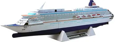 

20cm 30cm Asuka II Cruise Ship Model Ship Model Super Exquisite Handmade 3D Paper Model Children Adult Educational Toys