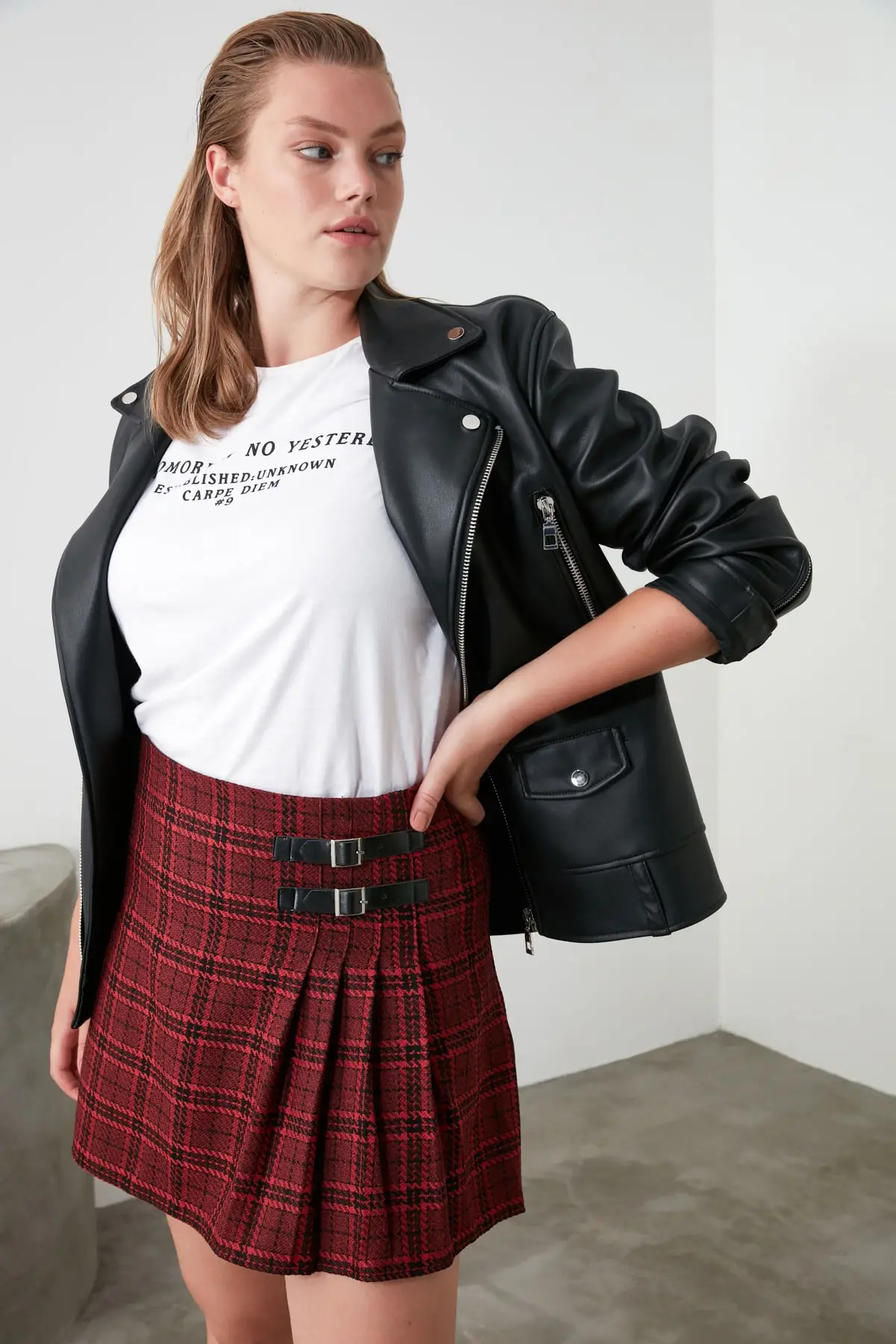 Плиссированная юбка с пряжкой TWOAW20ET0553|Женские юбки| |