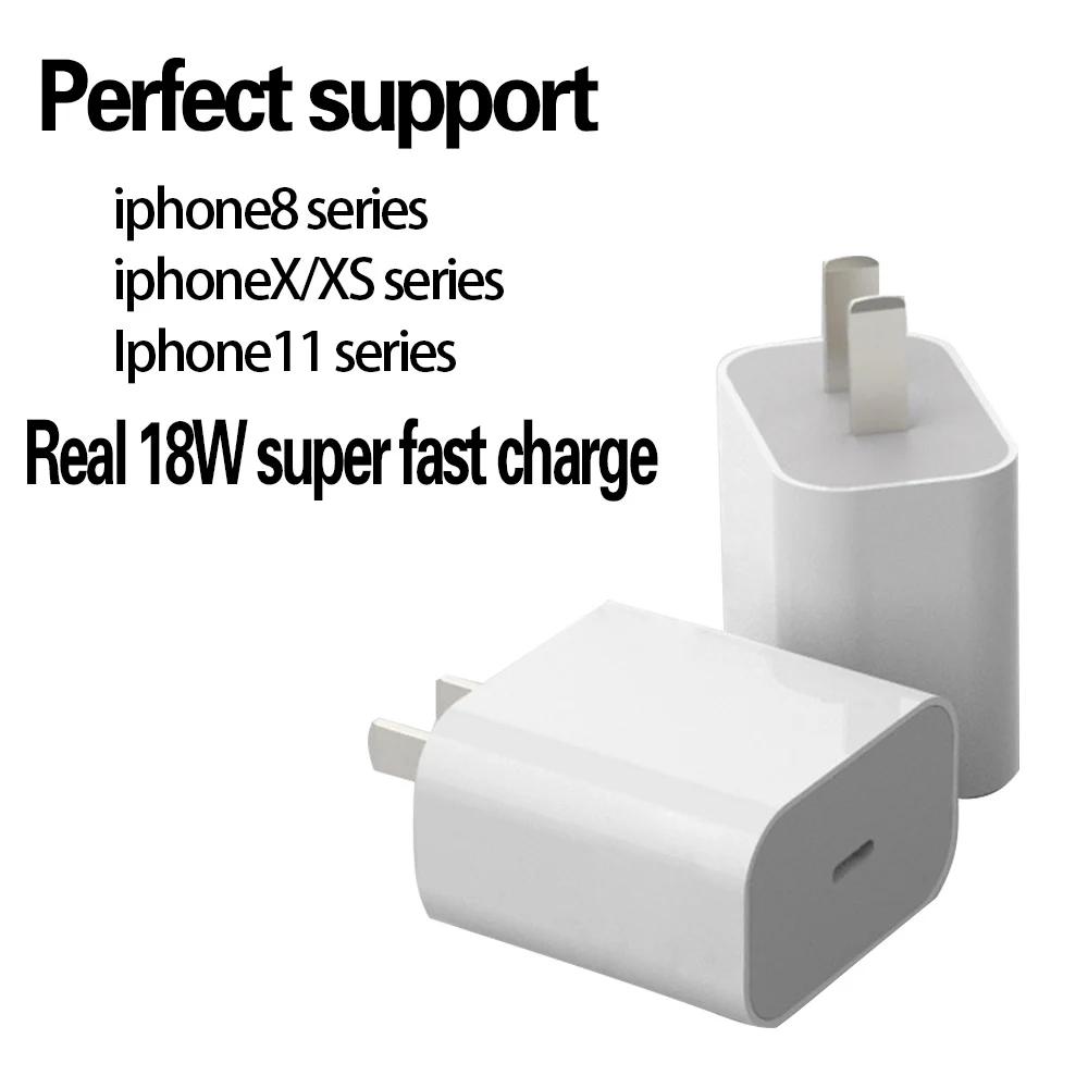 Подходит для Apple Pd зарядное устройство C type порт 18 Вт Быстрая зарядка головки