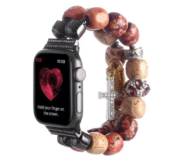 Ручной работы бренд jewery украсить ремешок для apple watch, версия 1, 2 3 4 драгоценный камень агат наручный ремешок для iwatch 38 мм 42 мм 40 мм 44 мм - Цвет ремешка: 7