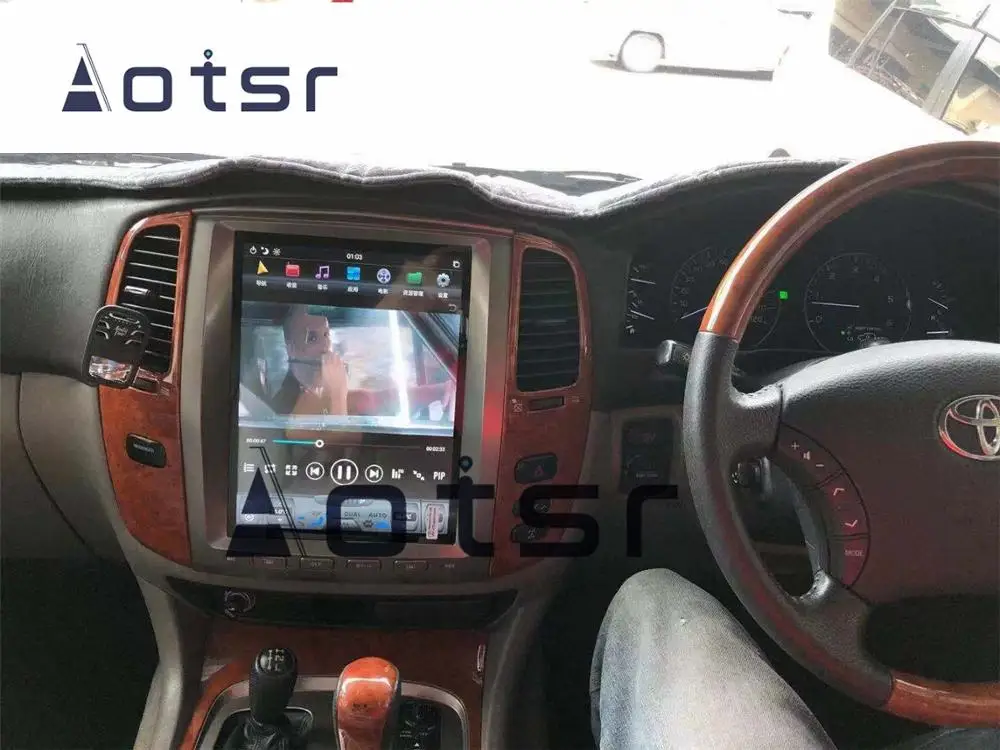 Фото Автомобиль Android в вертикальном стиле для Lexus LX470/LX-470 2002-2007, головное устройство, автомобильный медиаплеер, мультимедийная система, запись ленты с большим экраном №4