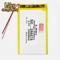 356575 3 7v 2500mah lithium polymer battery with board for mp4 gps tablet pc pda liter energy battery