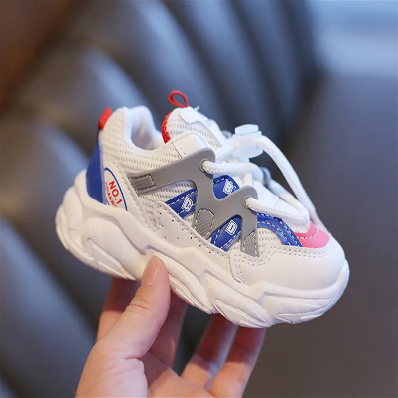 

2021 Spring New Boys Girls Casual shoes baby soft-soled toddler shoes sport shoes Non-slip Toddler Running Shoes kids shoes 4.7