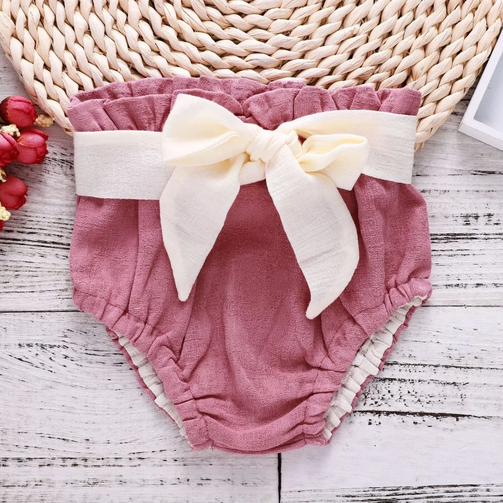 2018 милые розовые детские шаровары Шорты для маленьких девочек новорожденных