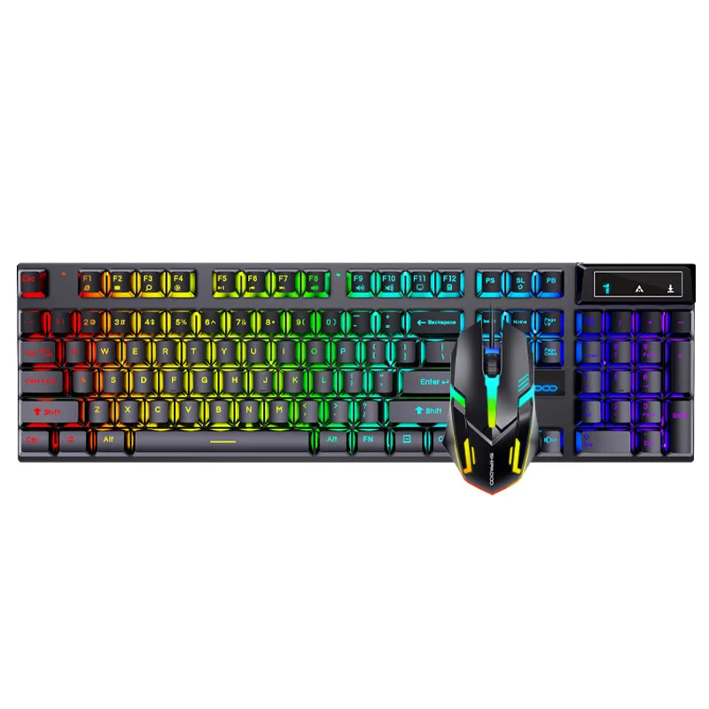 Wired Mechanical Feeling Keyboard and Mouse Set with Backlit Gaming Keyboard and Mouse for PC Computer Gamer Accessories USB images - 6