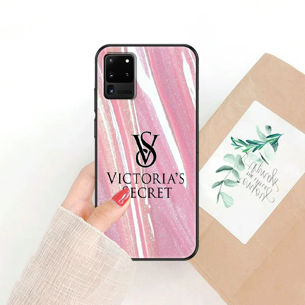 

Secrets With Victoriaes Pink Phone case For Samsung Galaxy Note 4 8 9 10 20 S8 S9 S10 S10E S20 Plus UITRA Ultra black 3D bumper