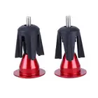 2 шт.компл. MTB дорожный велосипед прочный Руль конец Вилки рукоятка шапки велосипедные рукава Руль конец Вилки легкий для ручек