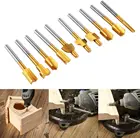 10 шт., мини-сверла из быстрорежущей стали с титановым покрытием, 3 мм