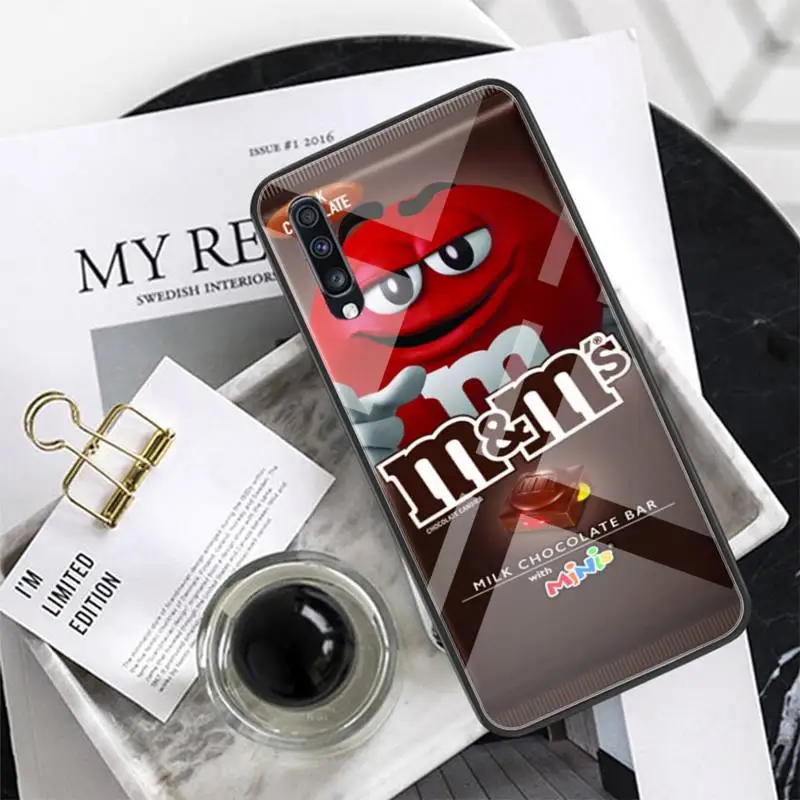 

Delicious M&M's Chocolate Phone Case For Xiaomi Mi 6 8 8Lite For Redmi 6 Note7 5 Phone Case Glass
