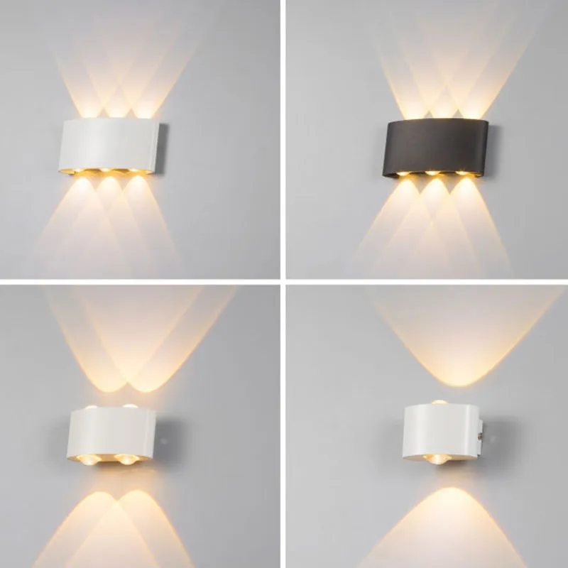 

IP65 Outdoor Waterproof LED Wall Lamp Garden Lamp Aluminum Sconce Indoor Bedroom Living Room Stairs Wall Light AC86-265V Lights