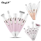 Профессиональное удаление волос CkeyiN, женский Электрический многофункциональный депиляционный триммер для бровей и носа, интимный женский эпилятор для зоны бикини