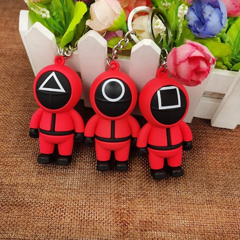 

Брелок для ключей с 3d-рисунком из игры «кальмар»