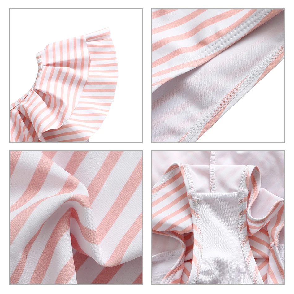 

Summer Print V-neck One-piece Swimsuit Toddler Girls And Girls Kids Swimsuit 2021 Children Bathing Suits 2-12 Y