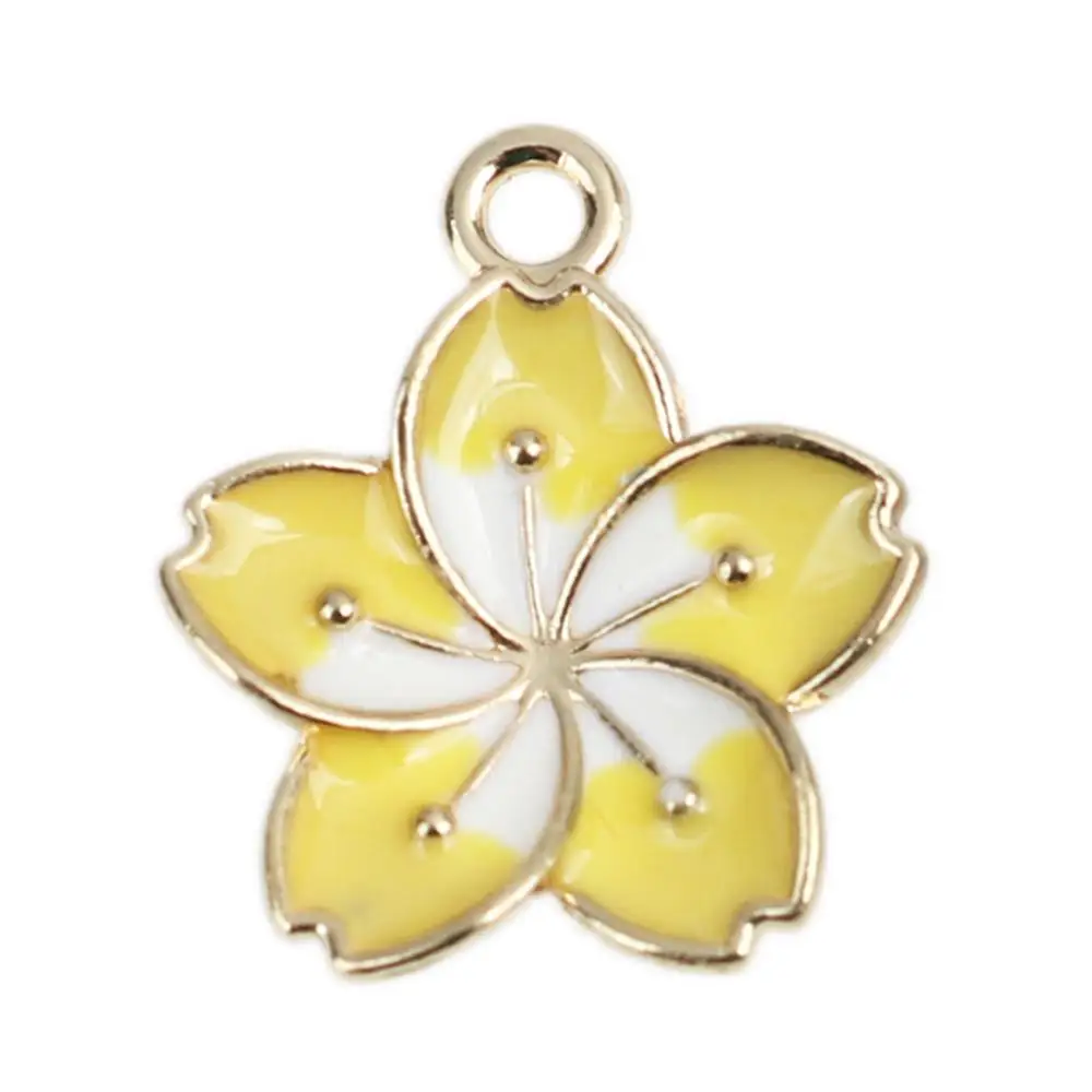 Doreen Box Подвески из цинкового сплава подвески в виде милого цветка Золотого